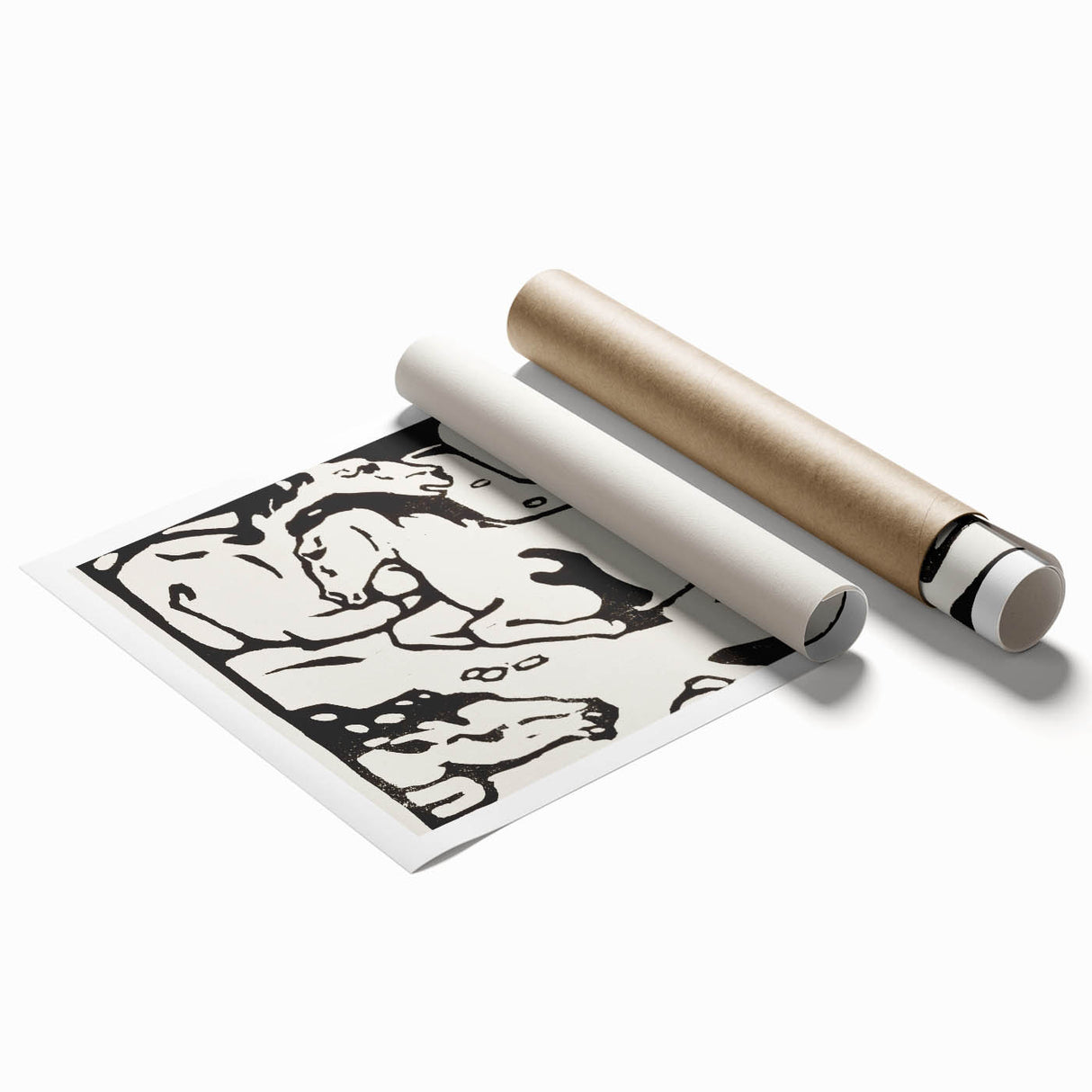 Expressionist Art - Resting Horses by Franz Marc