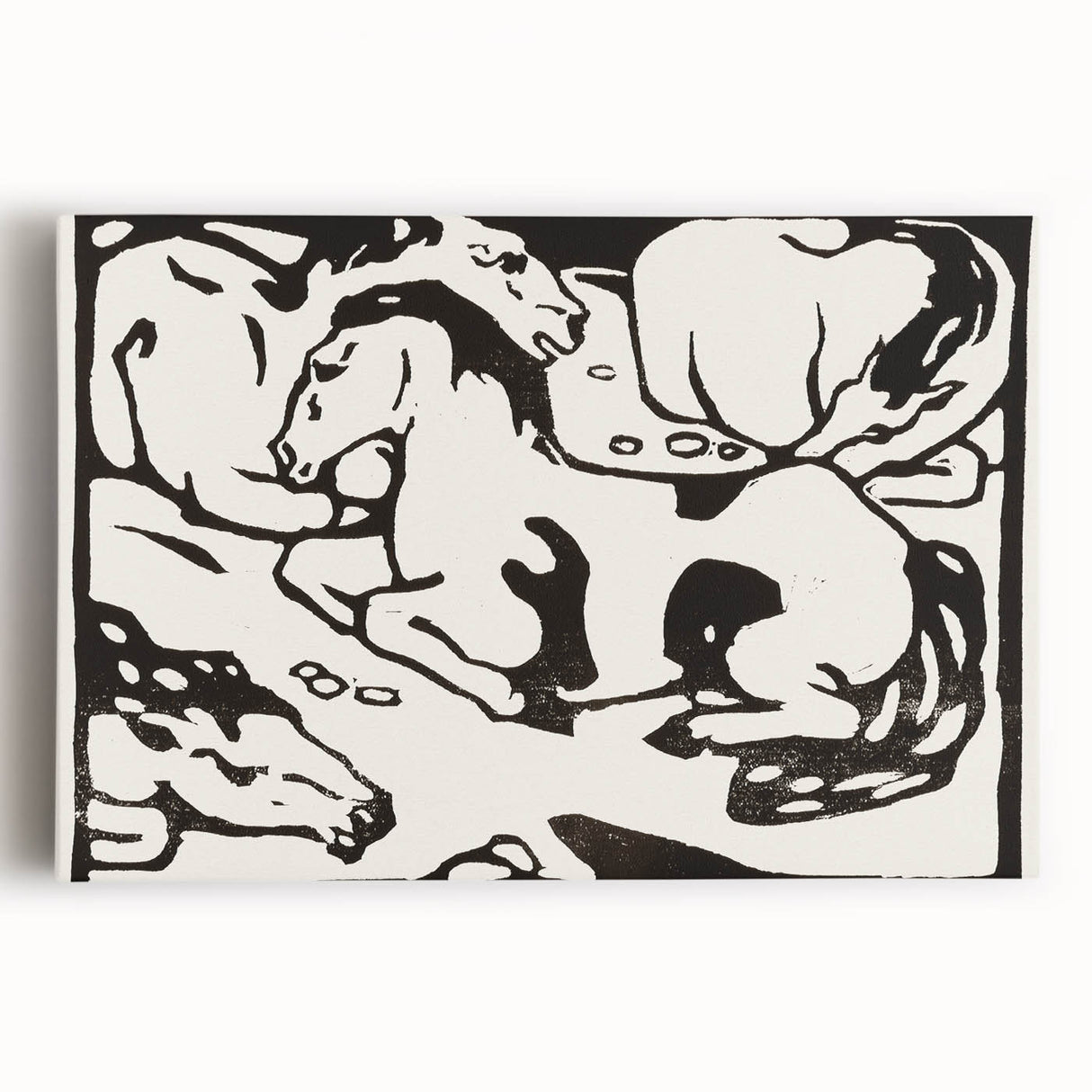 Expressionist Art - Resting Horses by Franz Marc