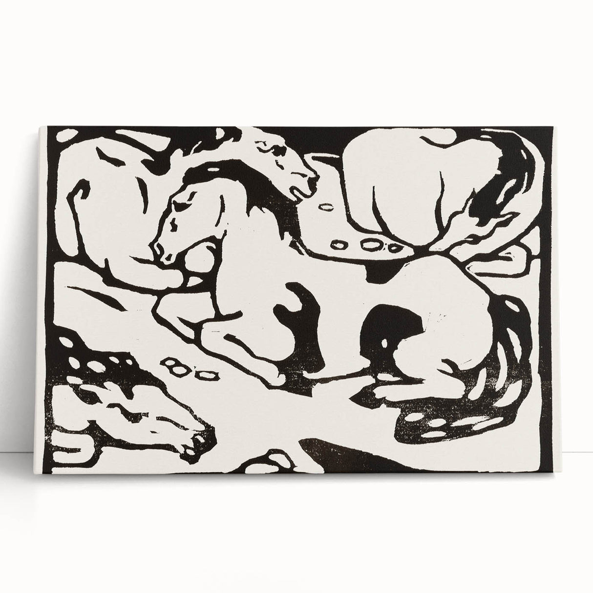 Expressionist Art - Resting Horses by Franz Marc