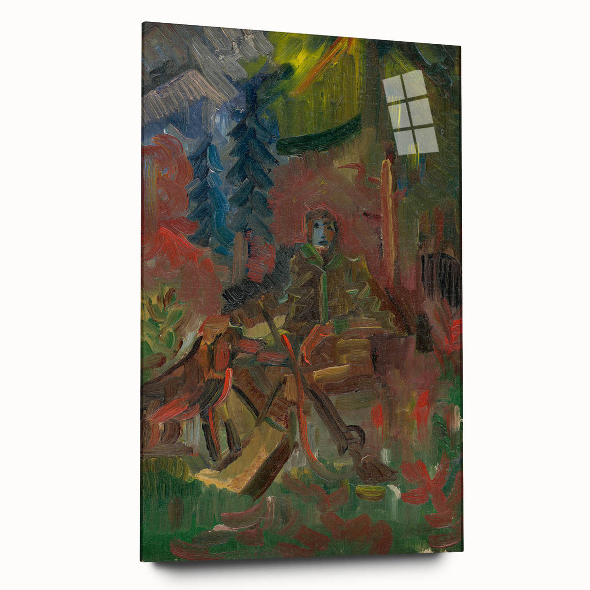 Expressionist Art - Resting Huntsman by Arnold Peter Weisz-Kubínčan