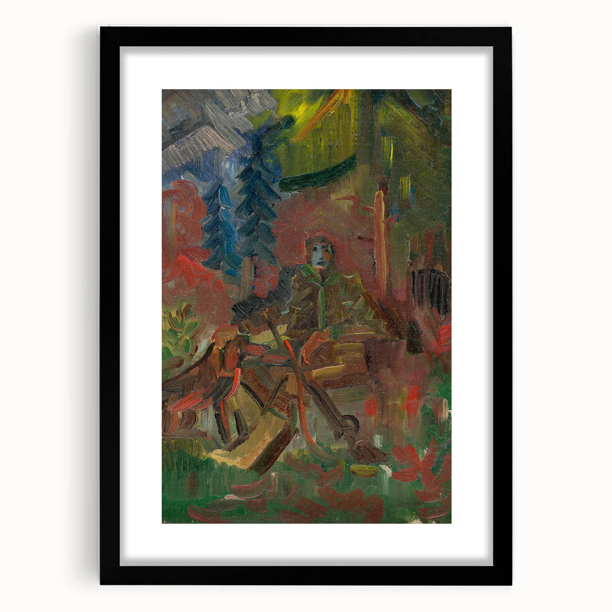 Expressionist Art - Resting Huntsman by Arnold Peter Weisz-Kubínčan