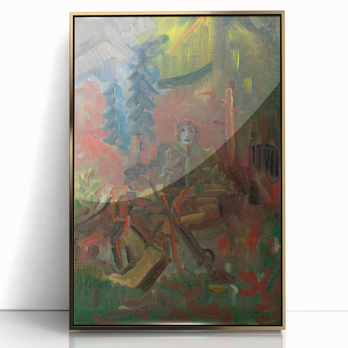 Expressionist Art - Resting Huntsman by Arnold Peter Weisz-Kubínčan