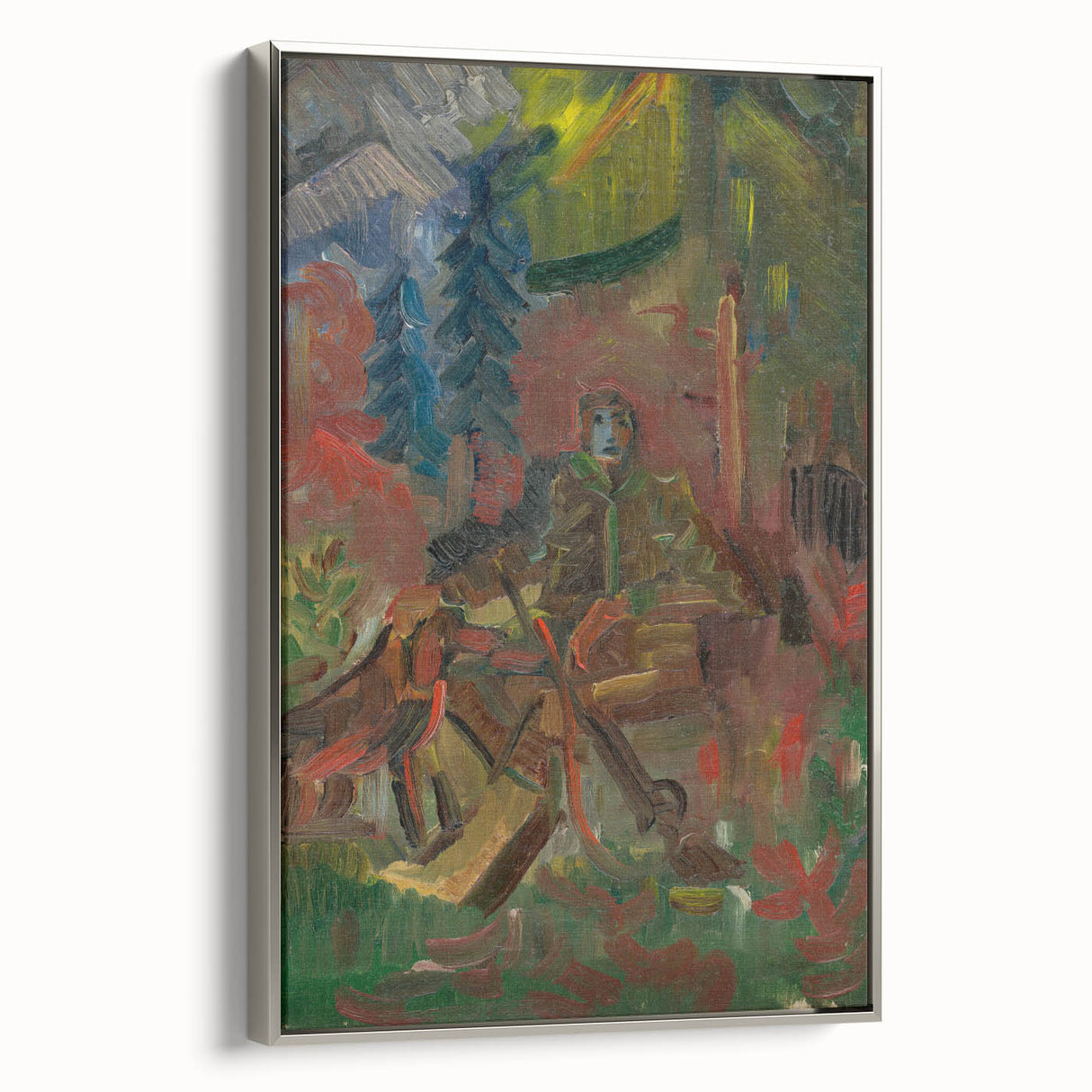 Expressionist Art - Resting Huntsman by Arnold Peter Weisz-Kubínčan