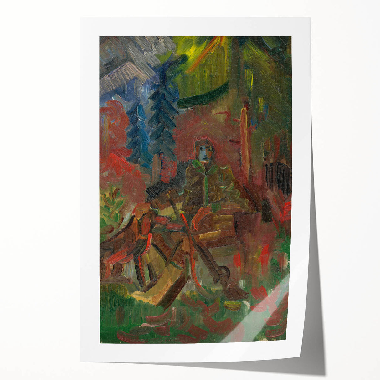 Expressionist Art - Resting Huntsman by Arnold Peter Weisz-Kubínčan