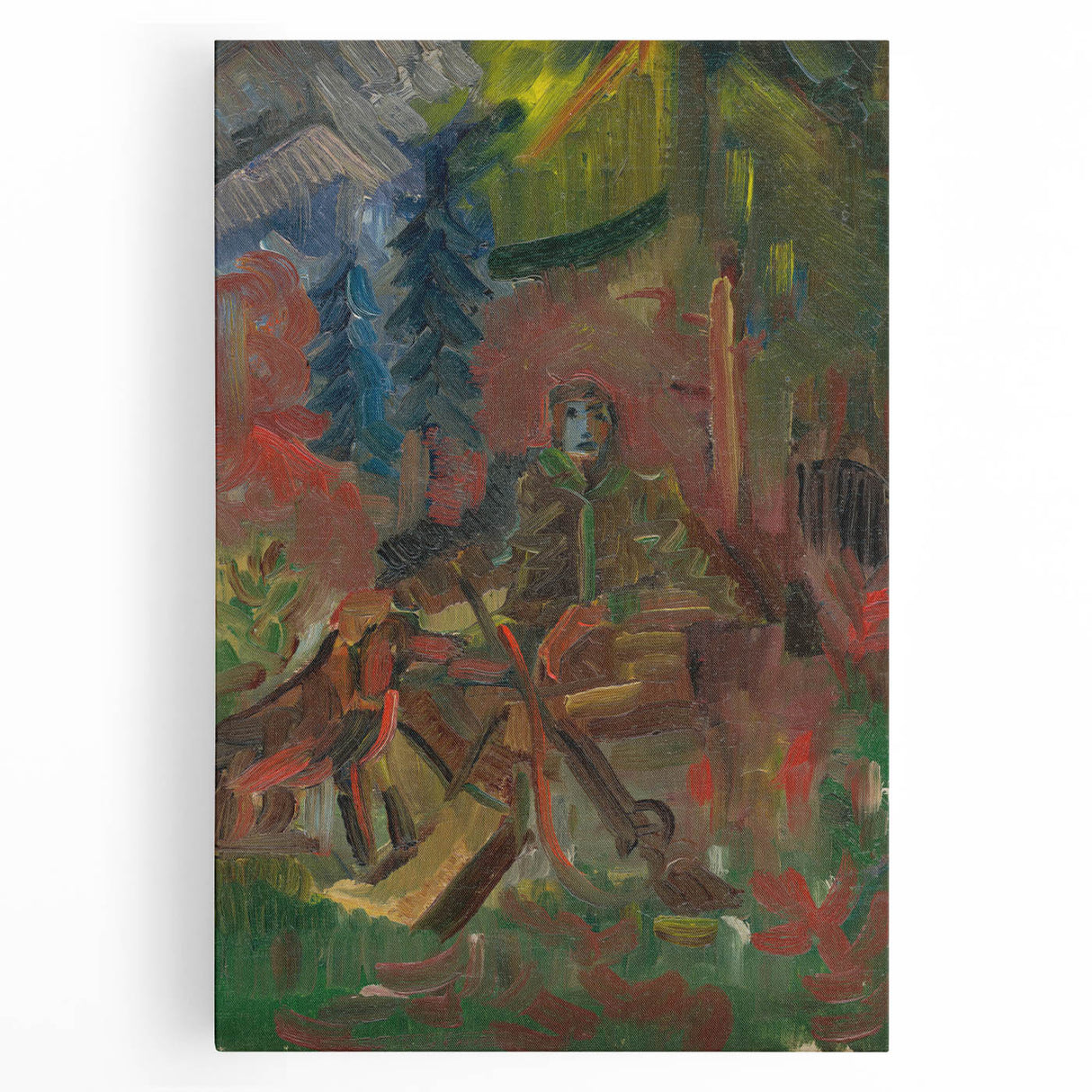 Expressionist Art - Resting Huntsman by Arnold Peter Weisz-Kubínčan