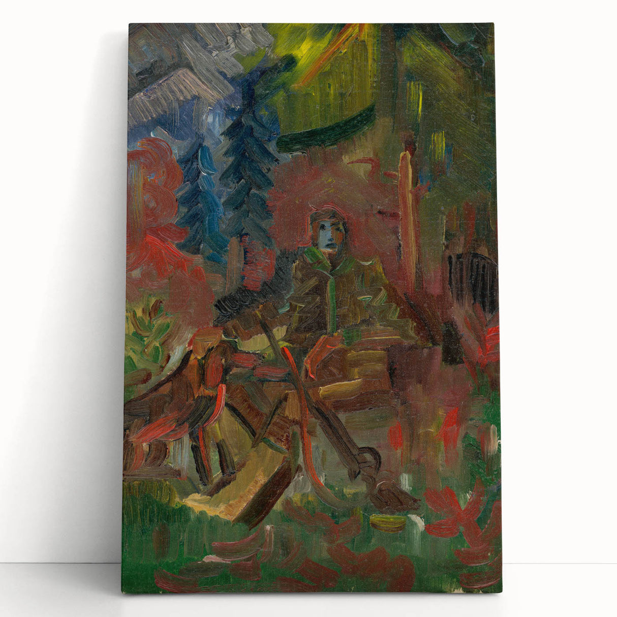 Expressionist Art - Resting Huntsman by Arnold Peter Weisz-Kubínčan