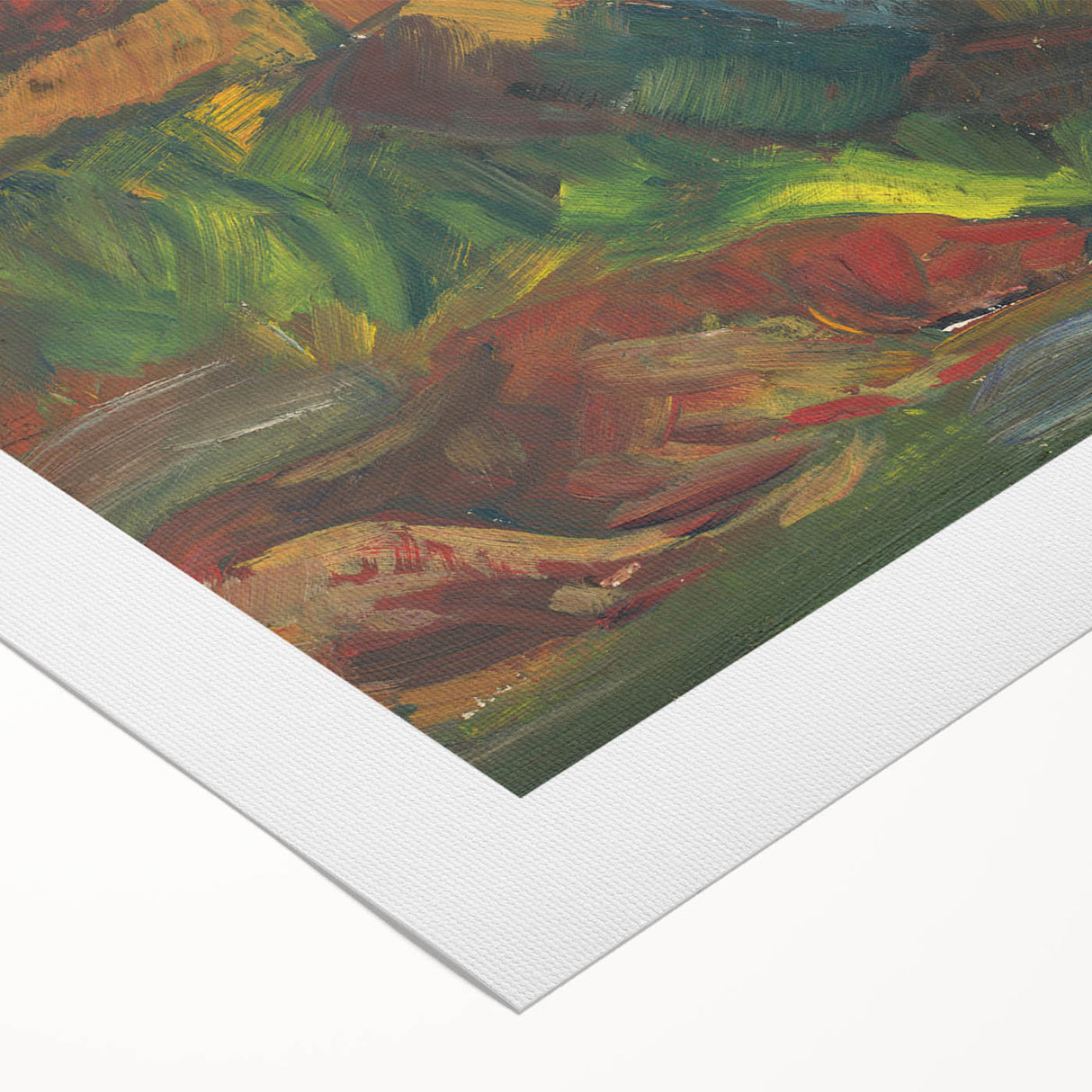 Expressionist Art - Resting Hunter with Two Reclining Men