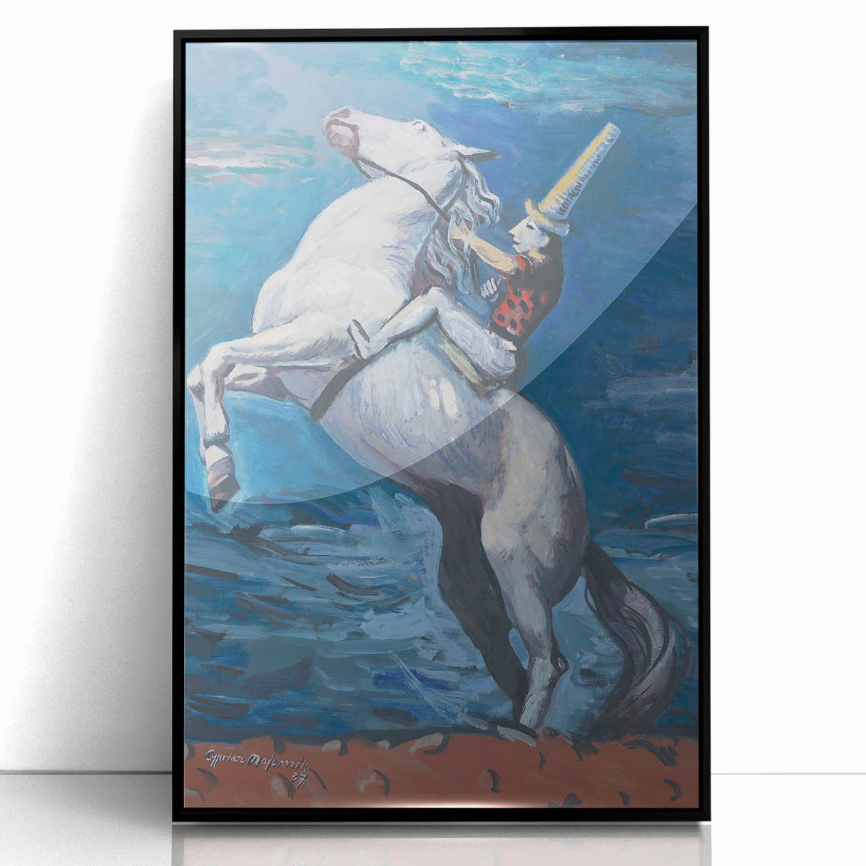 Expressionist Art - Rider by the Seashore by Cyprián Majerník