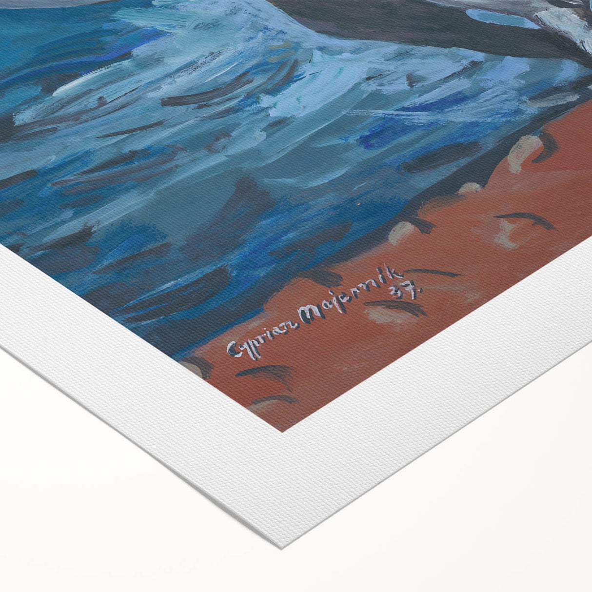 Expressionist Art - Rider by the Seashore by Cyprián Majerník