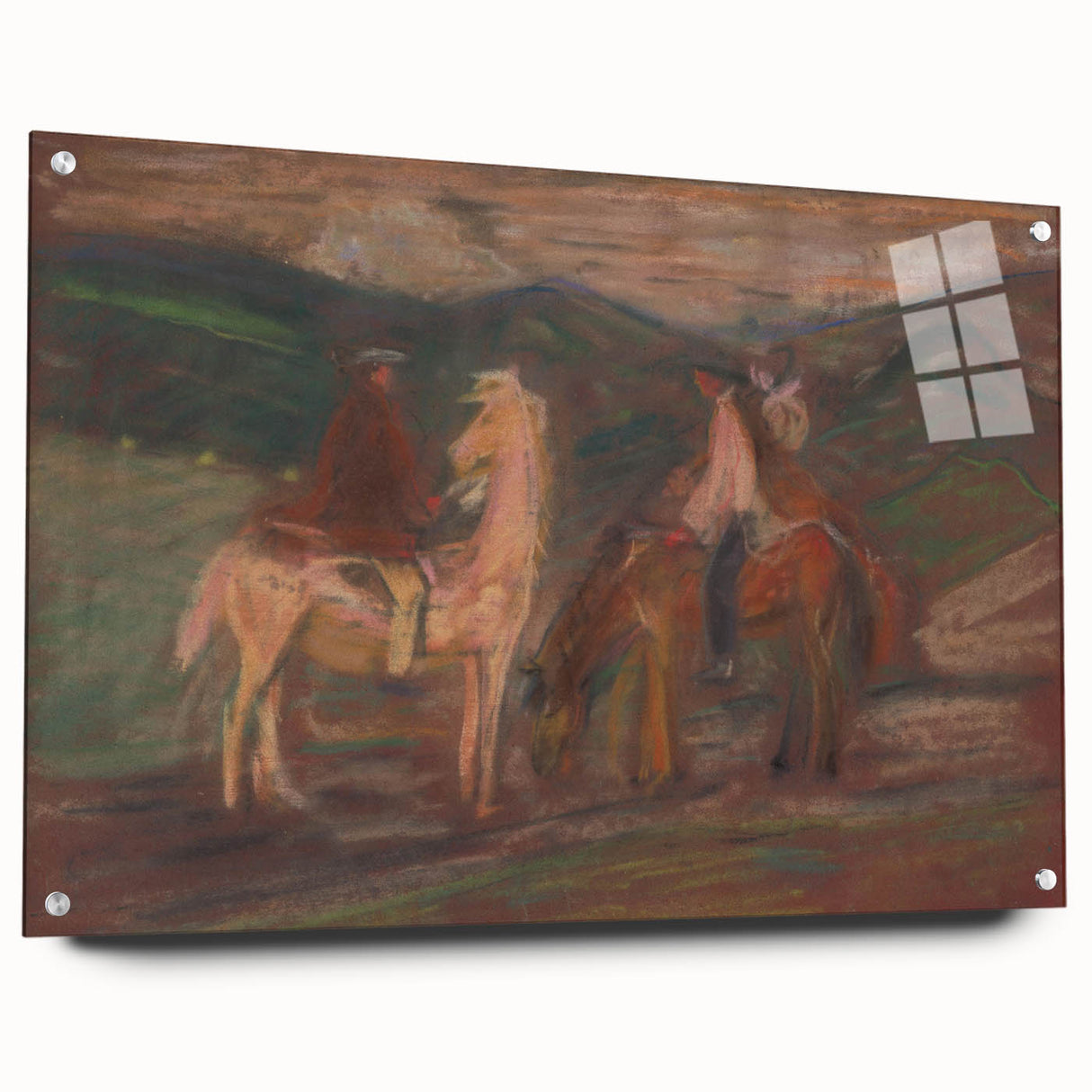 Expressionist Art - Riders by Arnold Peter Weisz-Kubínčan