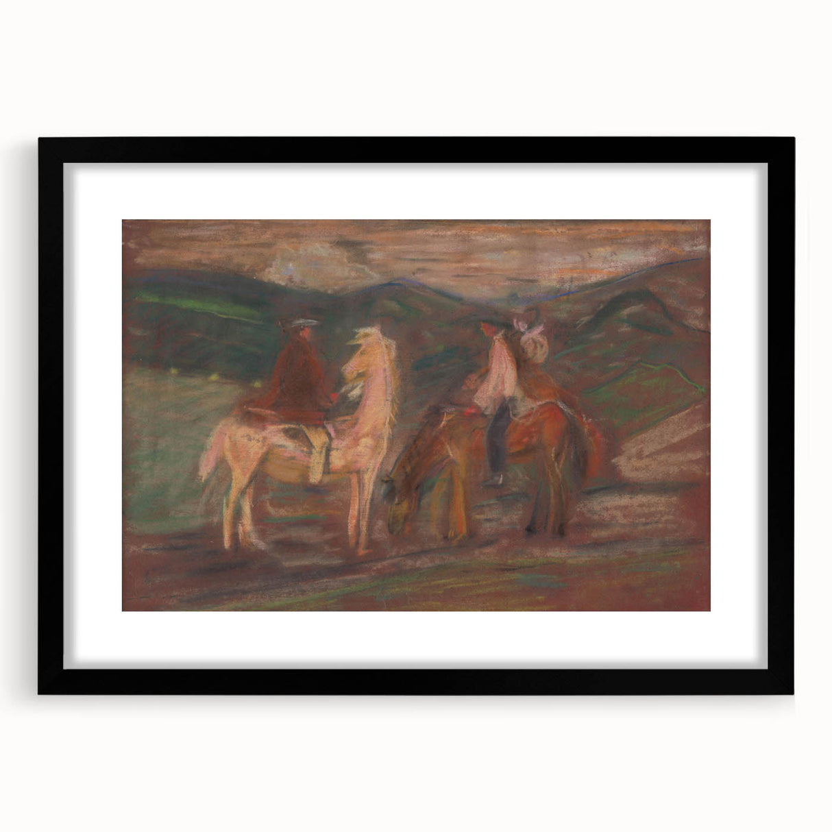 Expressionist Art - Riders by Arnold Peter Weisz-Kubínčan