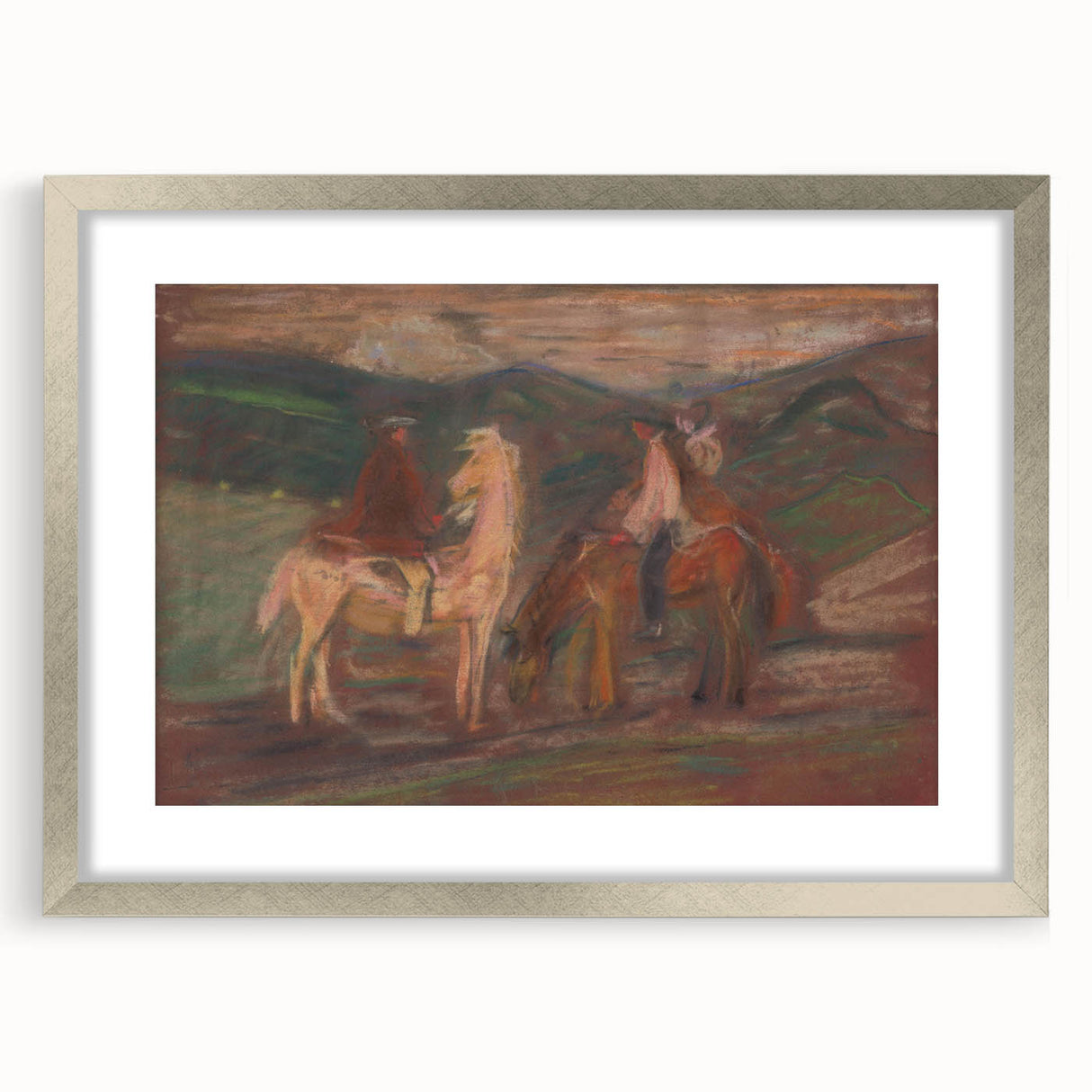 Expressionist Art - Riders by Arnold Peter Weisz-Kubínčan