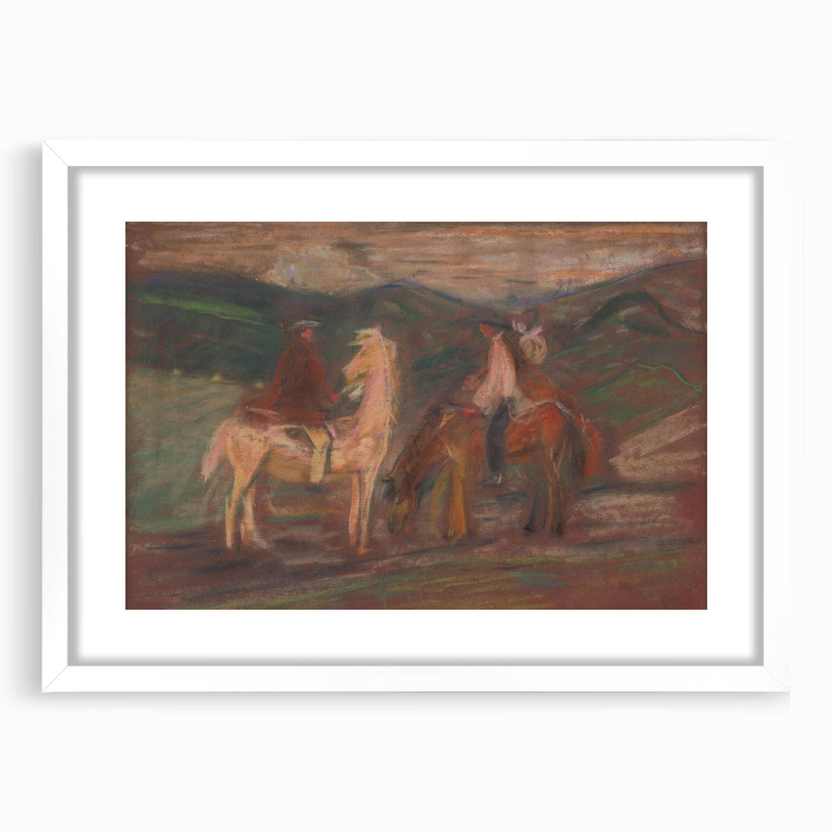 Expressionist Art - Riders by Arnold Peter Weisz-Kubínčan