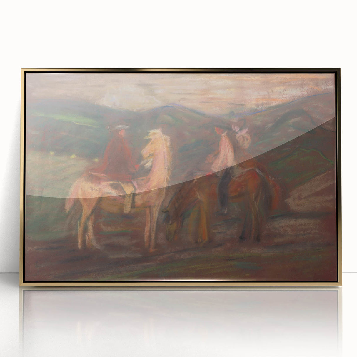 Expressionist Art - Riders by Arnold Peter Weisz-Kubínčan