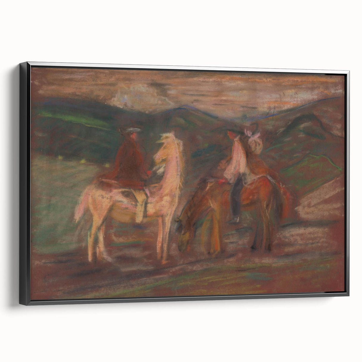 Expressionist Art - Riders by Arnold Peter Weisz-Kubínčan