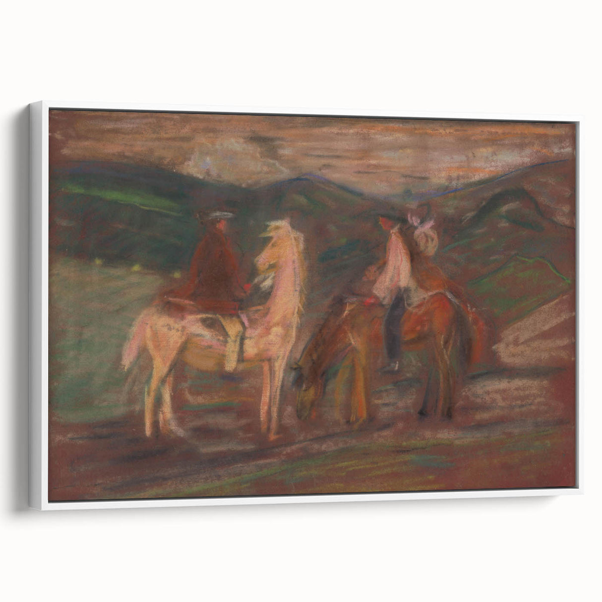 Expressionist Art - Riders by Arnold Peter Weisz-Kubínčan