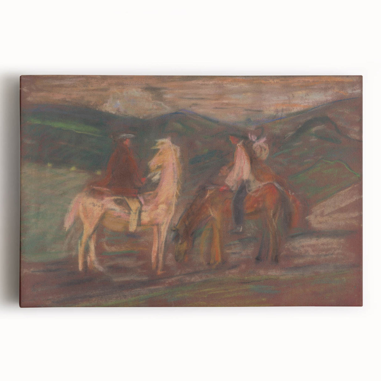 Expressionist Art - Riders by Arnold Peter Weisz-Kubínčan