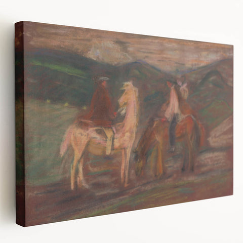 Expressionist Art - Riders by Arnold Peter Weisz-Kubínčan