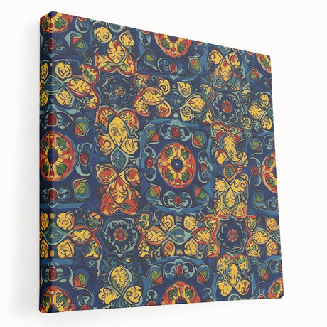 Large canvas print of Oaxaca, Mexico scenery in vibrant earth tones, suited for kitchen wall art.