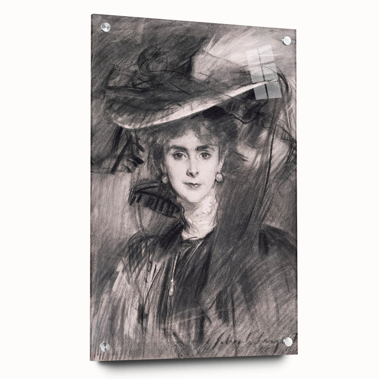 Famous Romantic Era Art - Portrait of the Baroness de Meyer