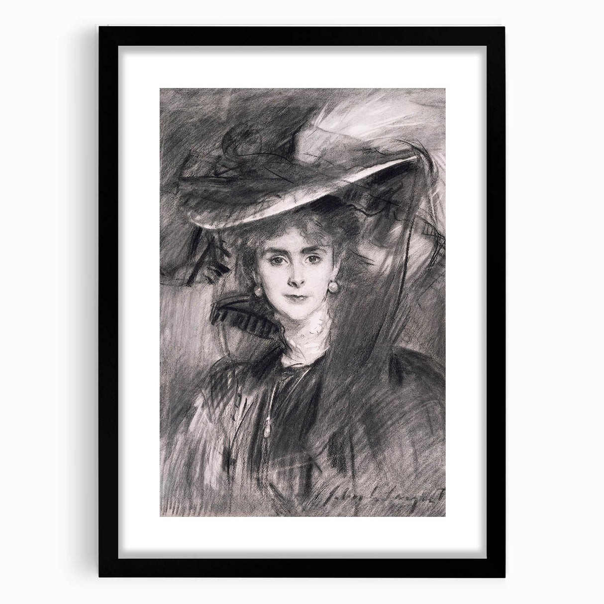 Famous Romantic Era Art - Portrait of the Baroness de Meyer