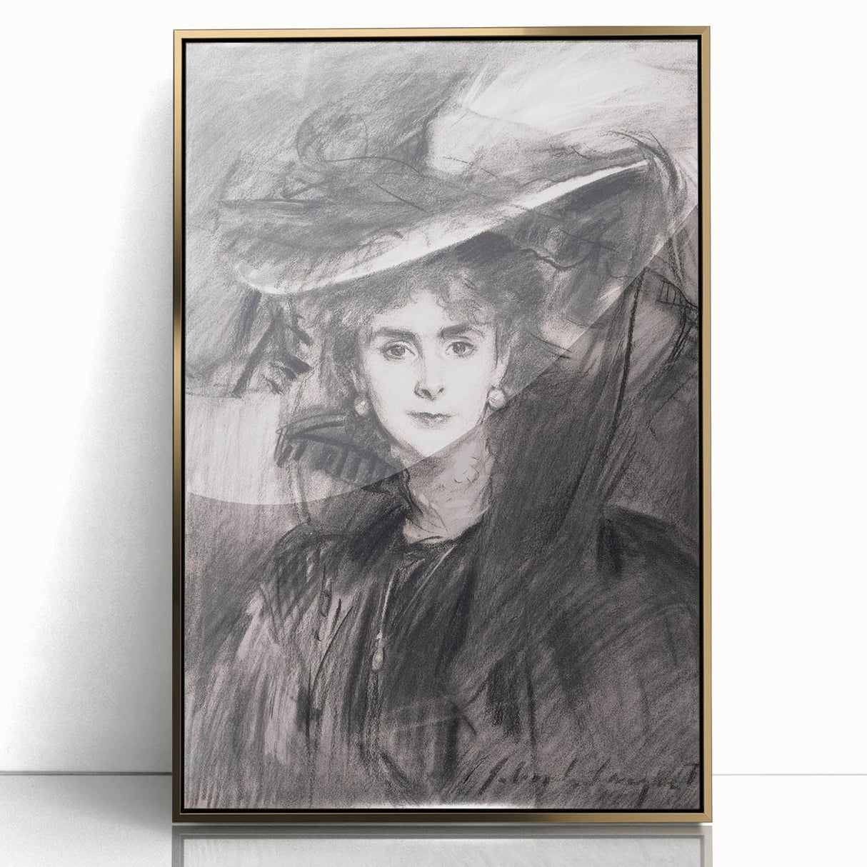 Famous Romantic Era Art - Portrait of the Baroness de Meyer