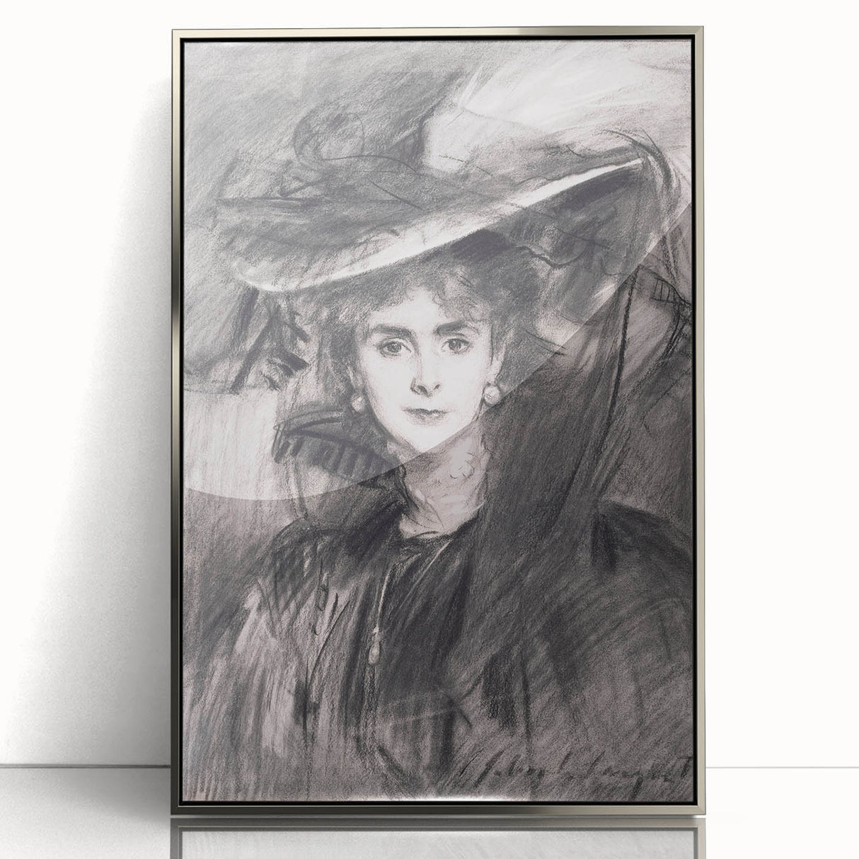 Famous Romantic Era Art - Portrait of the Baroness de Meyer