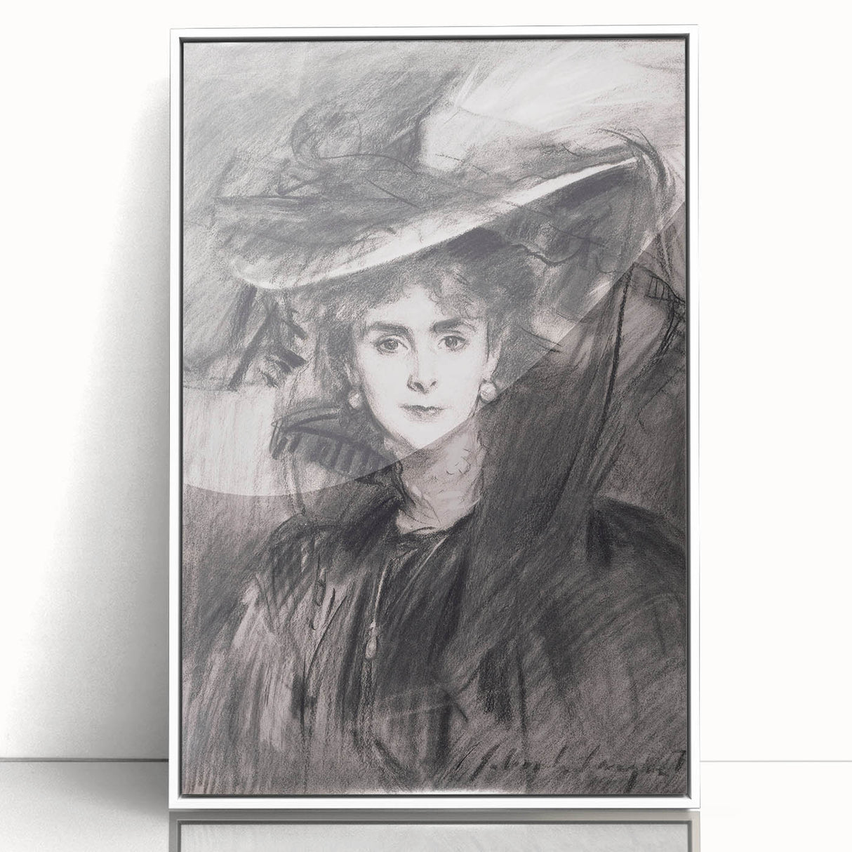 Famous Romantic Era Art - Portrait of the Baroness de Meyer