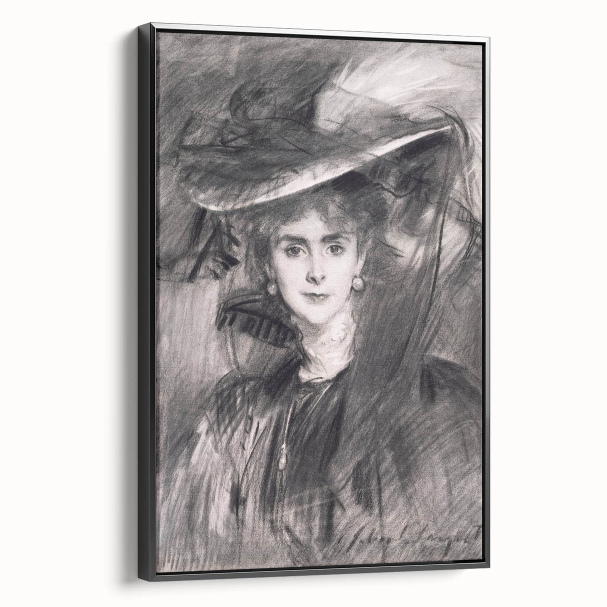 Famous Romantic Era Art - Portrait of the Baroness de Meyer