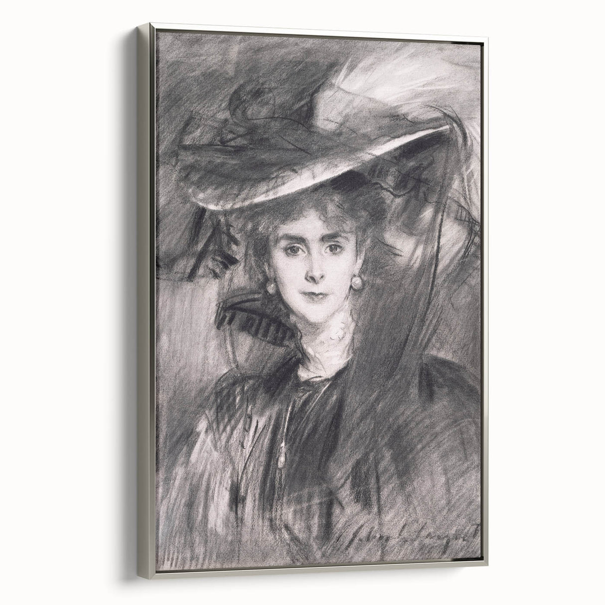 Famous Romantic Era Art - Portrait of the Baroness de Meyer