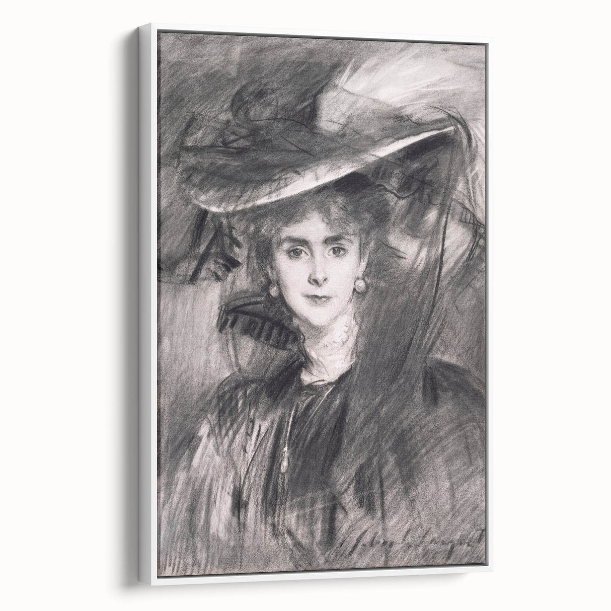 Famous Romantic Era Art - Portrait of the Baroness de Meyer