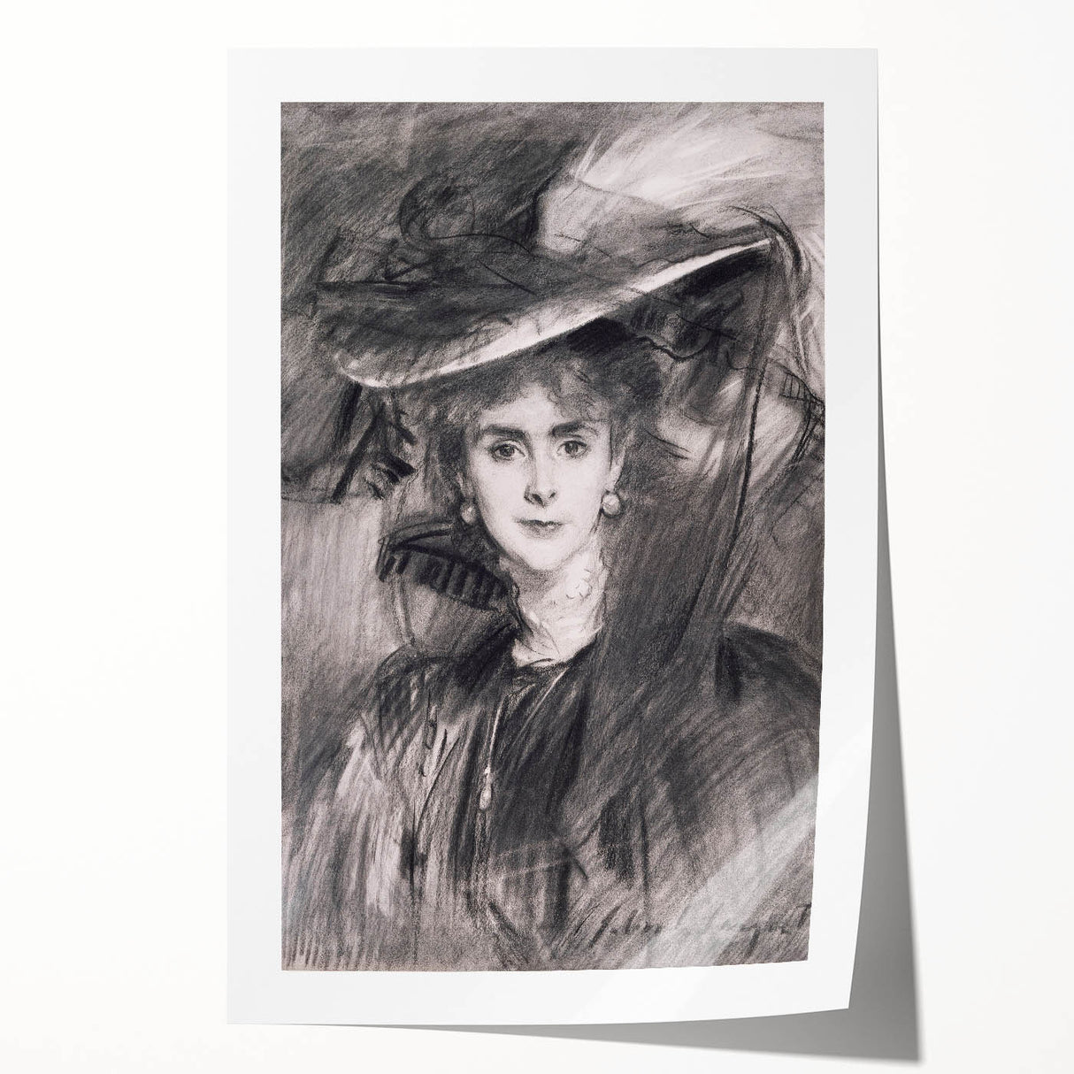 Famous Romantic Era Art - Portrait of the Baroness de Meyer