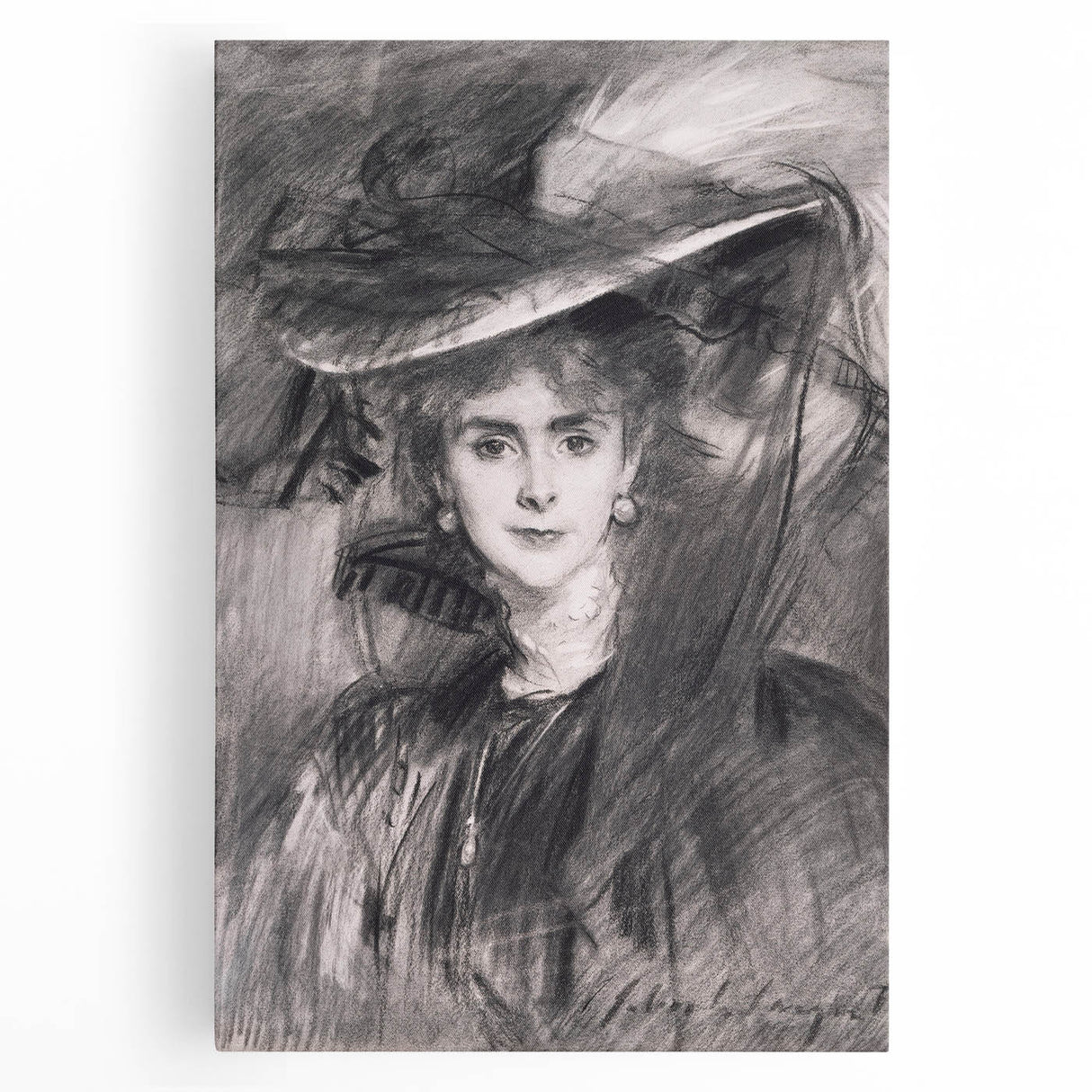 Famous Romantic Era Art - Portrait of the Baroness de Meyer