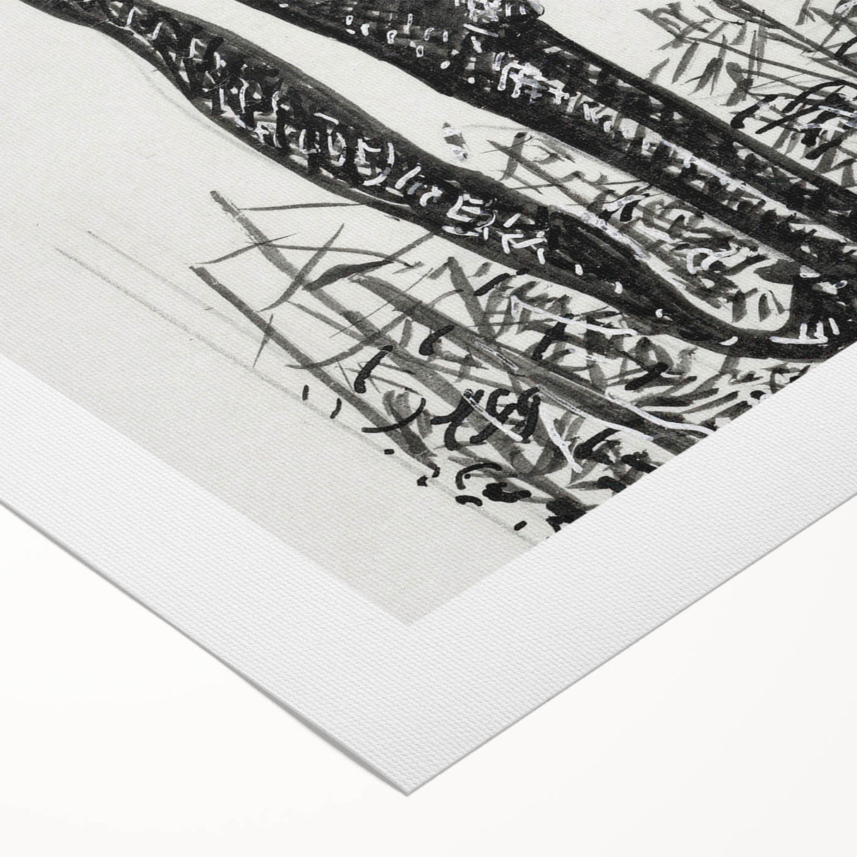 Expressionist Art - Rifle with Helmet in a Field by Leo Gestel