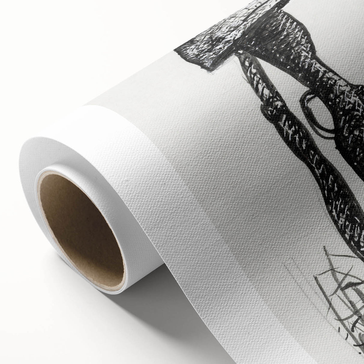 Expressionist Art - Rifle with Helmet in a Field by Leo Gestel