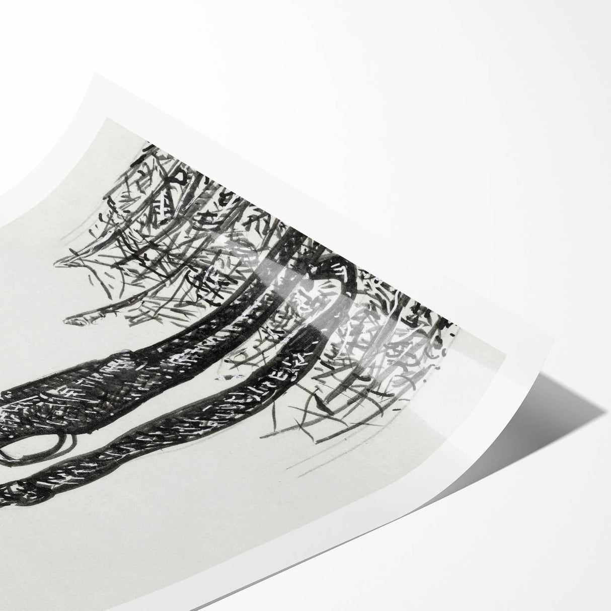 Expressionist Art - Rifle with Helmet in a Field by Leo Gestel