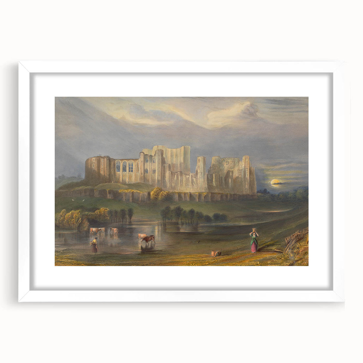 Romanticism Art - Kenilworth Castle Landscape Print