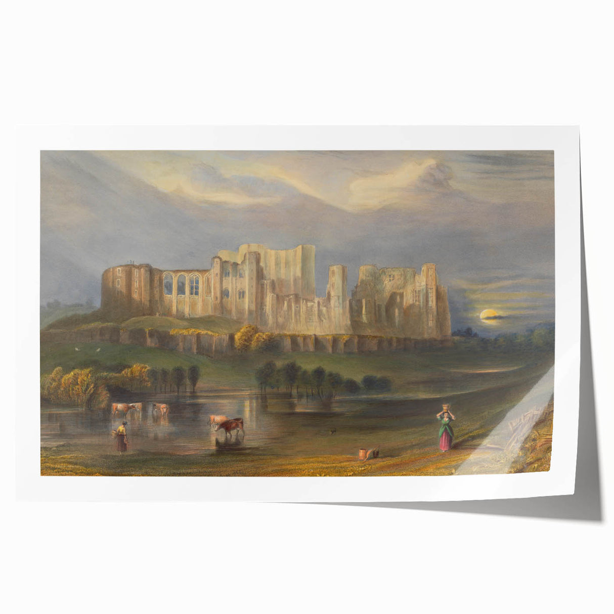 Romanticism Art - Kenilworth Castle Landscape Print