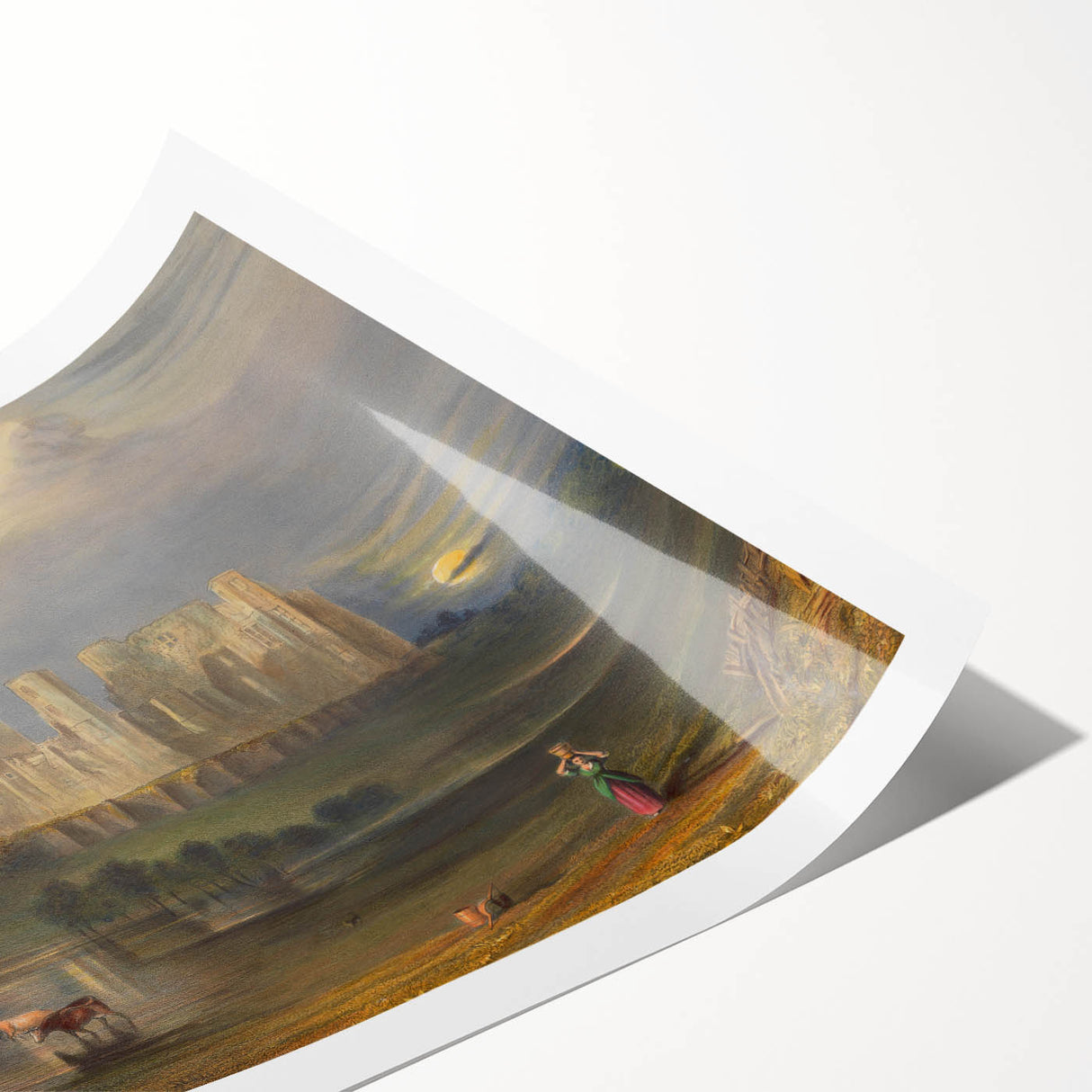 Romanticism Art - Kenilworth Castle Landscape Print