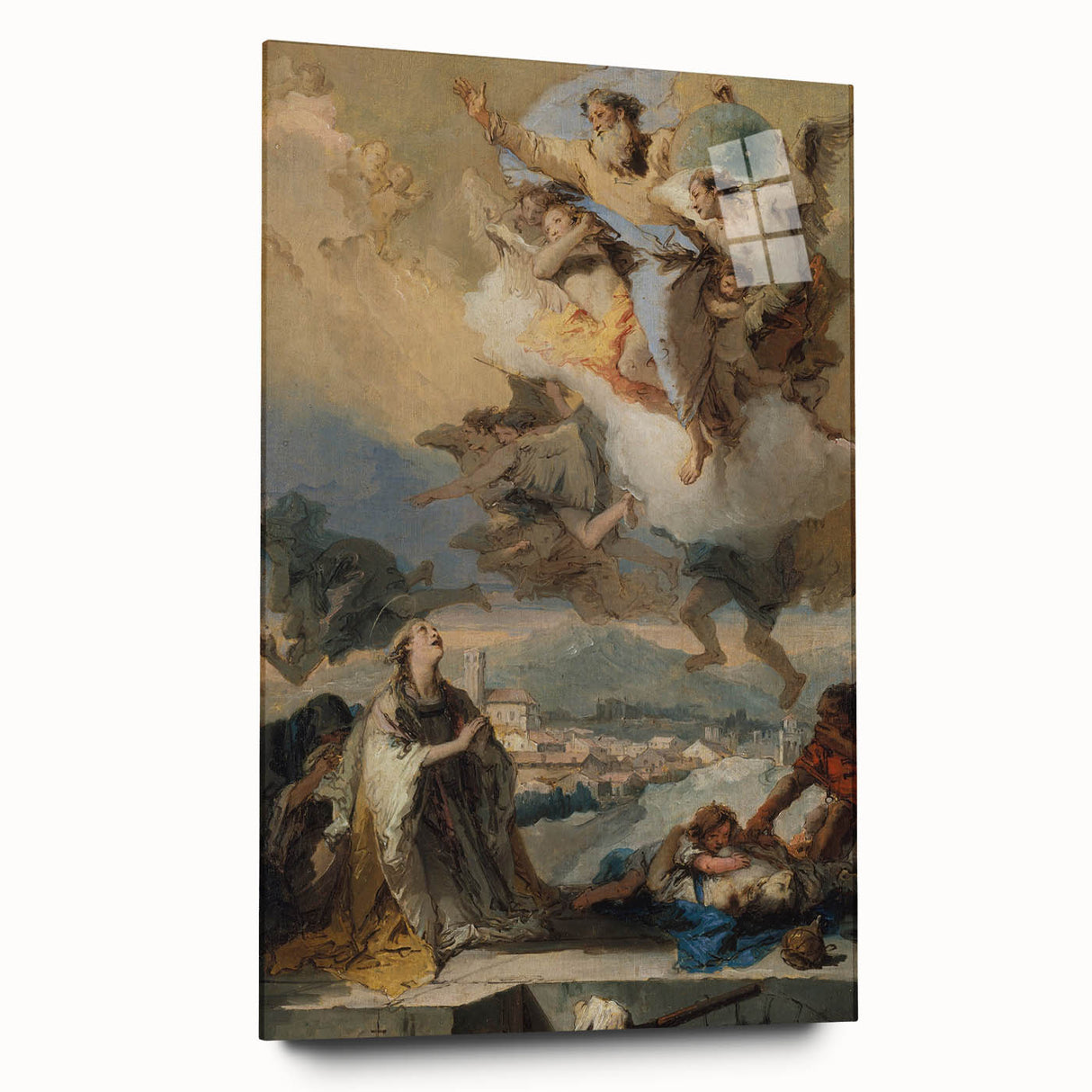 Romanticism Art - Saint Thecla Praying for the Plague-Stricken