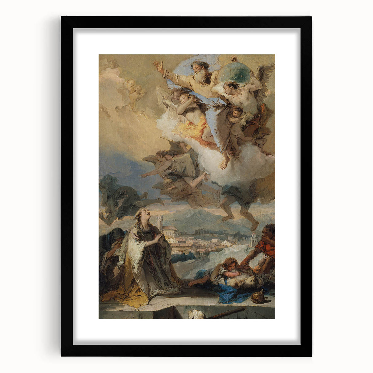 Romanticism Art - Saint Thecla Praying for the Plague-Stricken