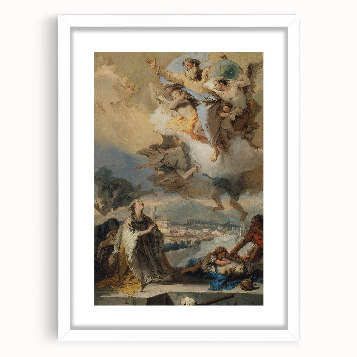 Romanticism Art - Saint Thecla Praying for the Plague-Stricken