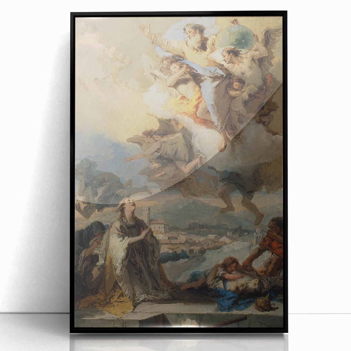 Romanticism Art - Saint Thecla Praying for the Plague-Stricken