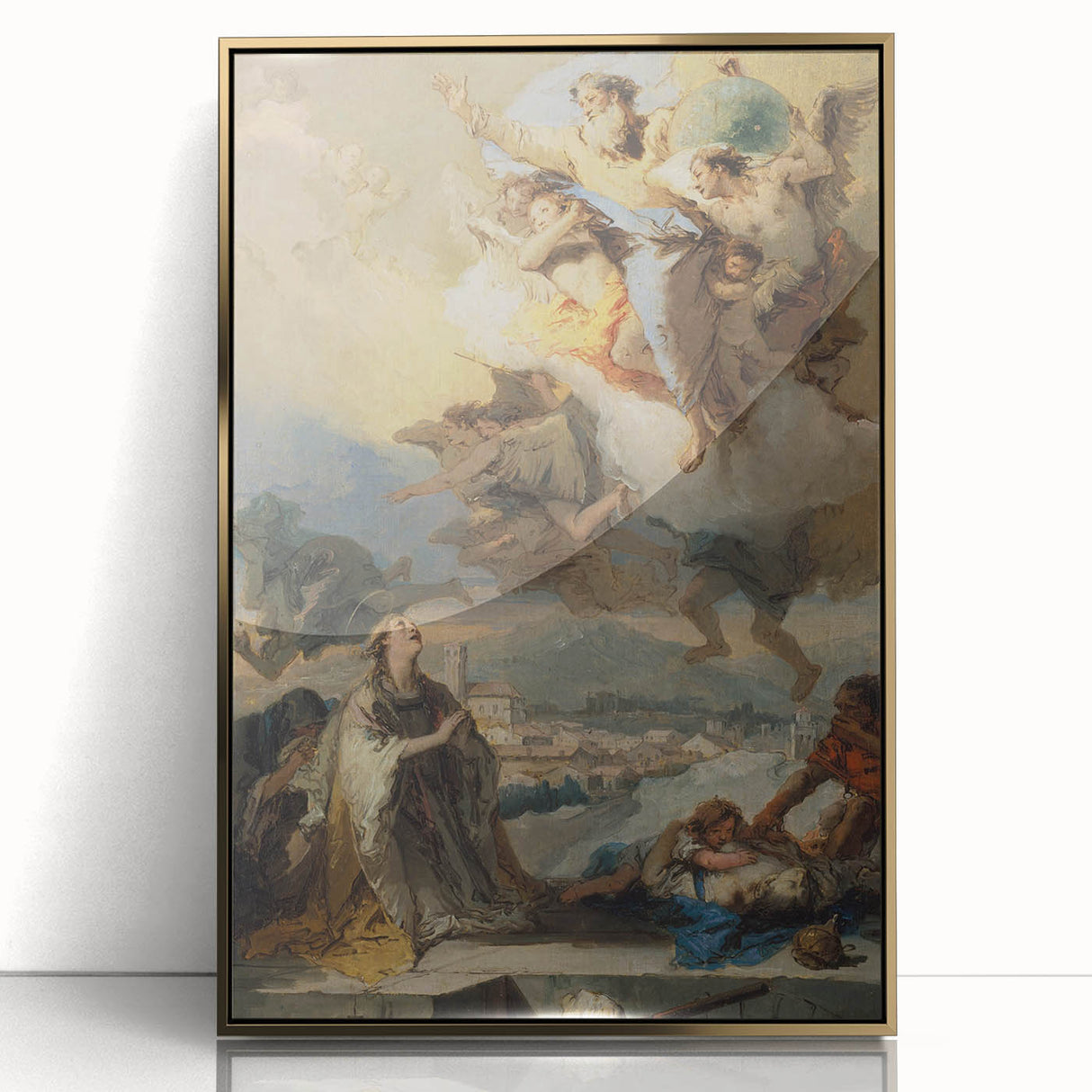 Romanticism Art - Saint Thecla Praying for the Plague-Stricken