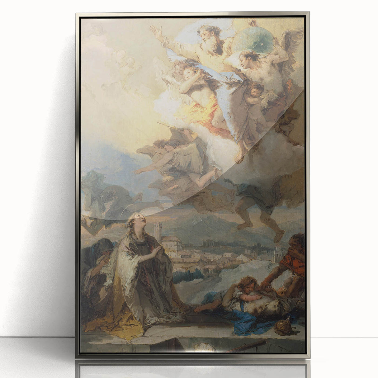 Romanticism Art - Saint Thecla Praying for the Plague-Stricken