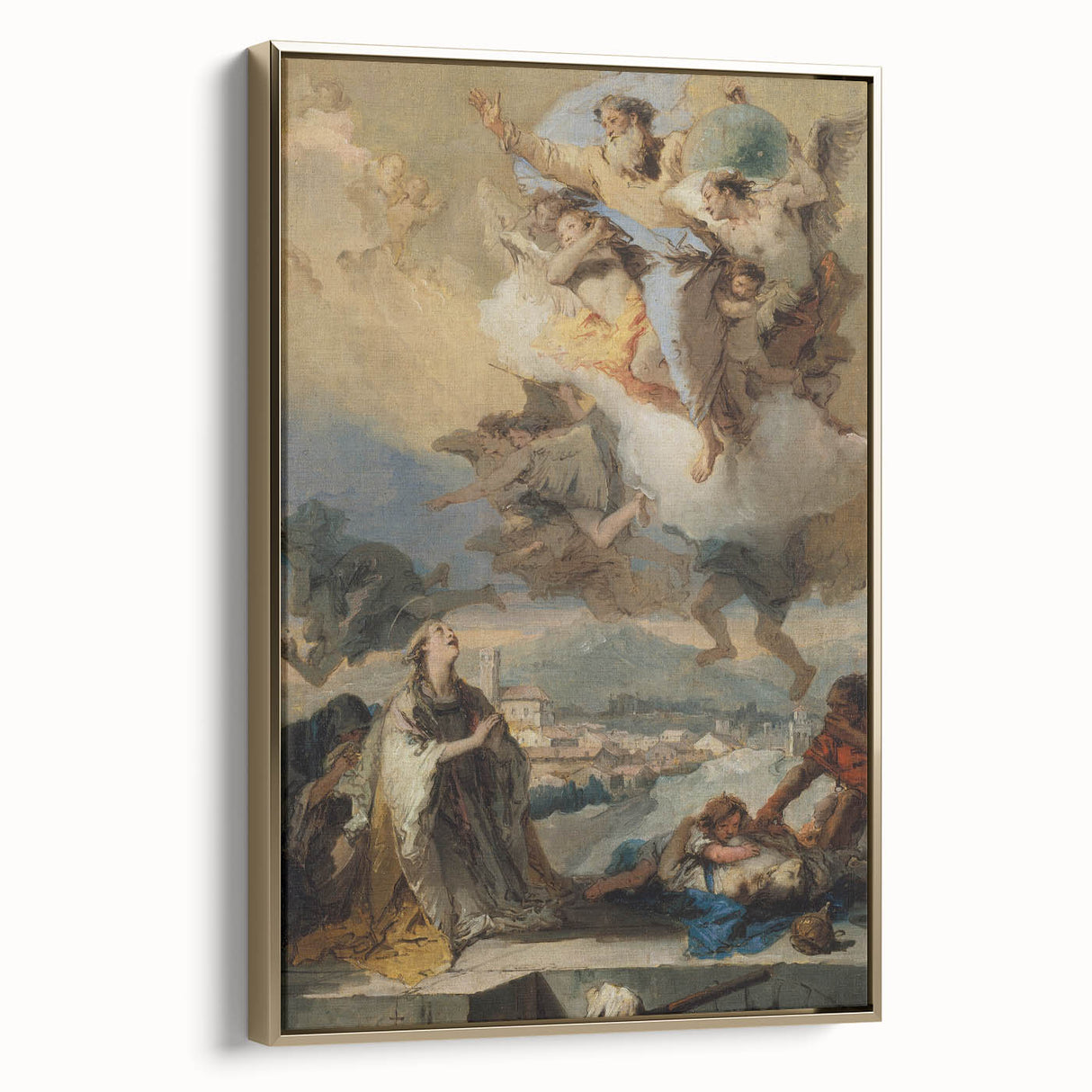 Romanticism Art - Saint Thecla Praying for the Plague-Stricken