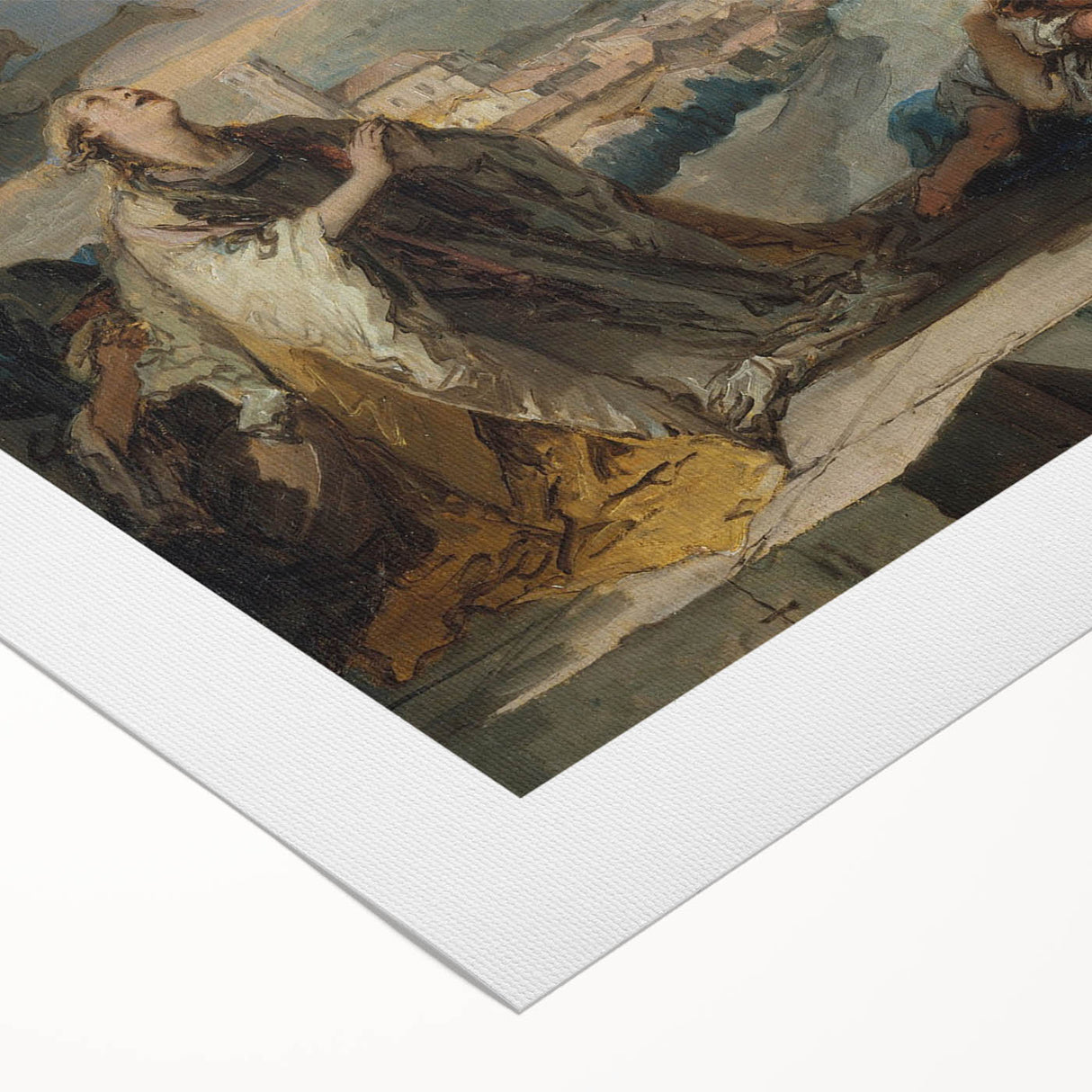 Romanticism Art - Saint Thecla Praying for the Plague-Stricken