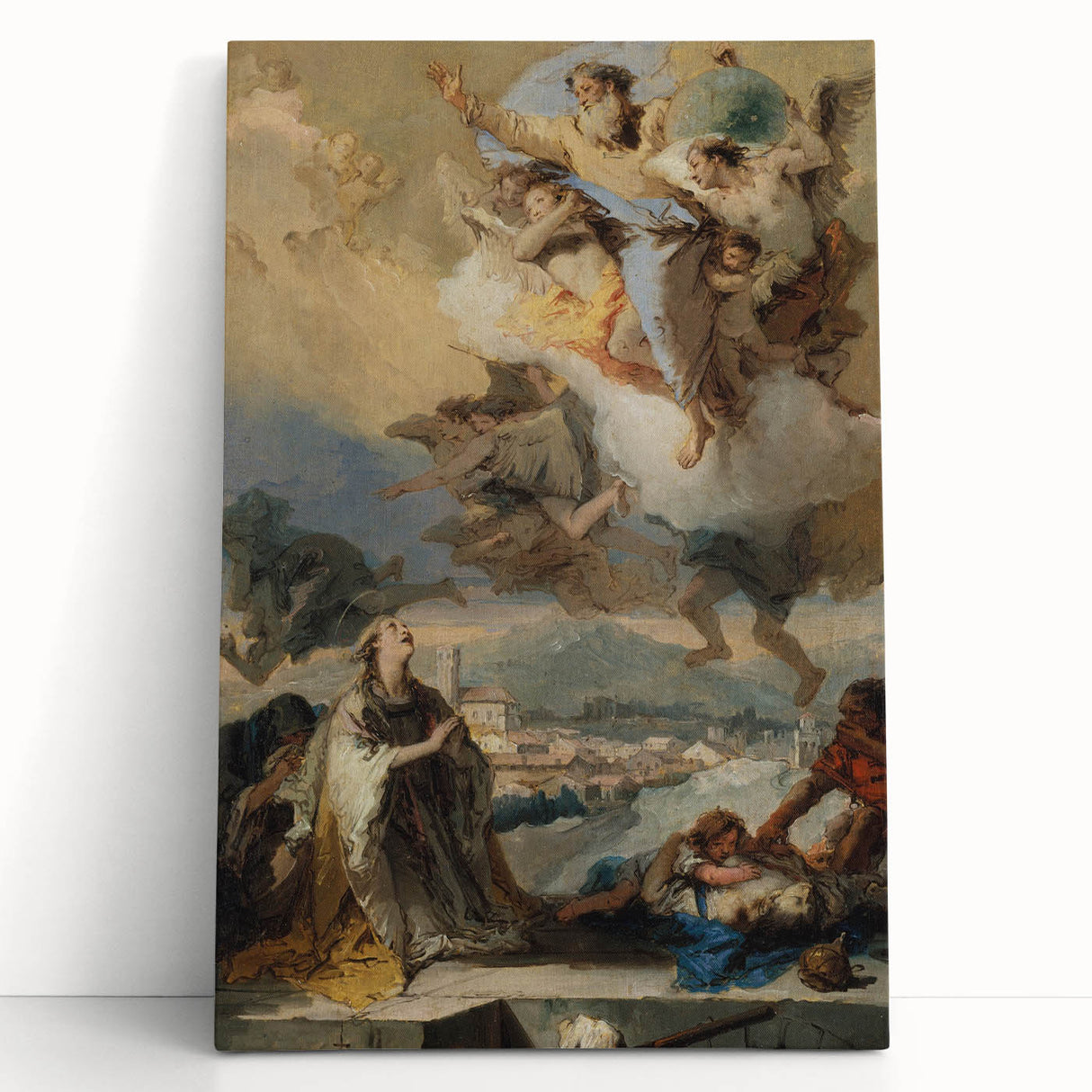 Romanticism Art - Saint Thecla Praying for the Plague-Stricken