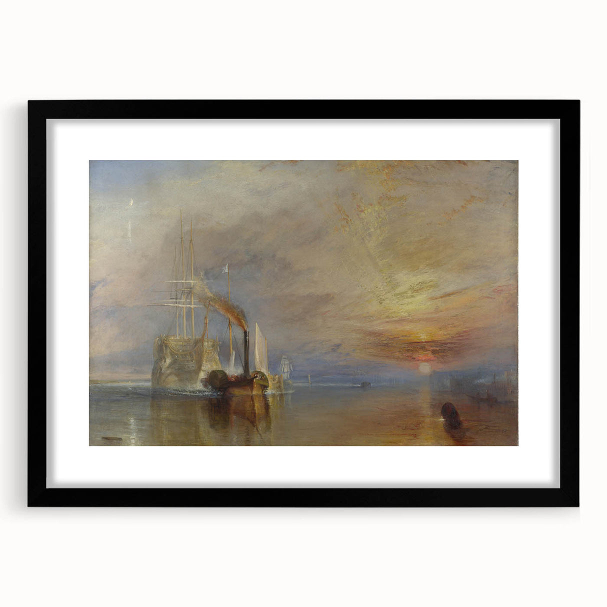 Romanticism Art - The Fighting Temeraire by J.M.W. Turner