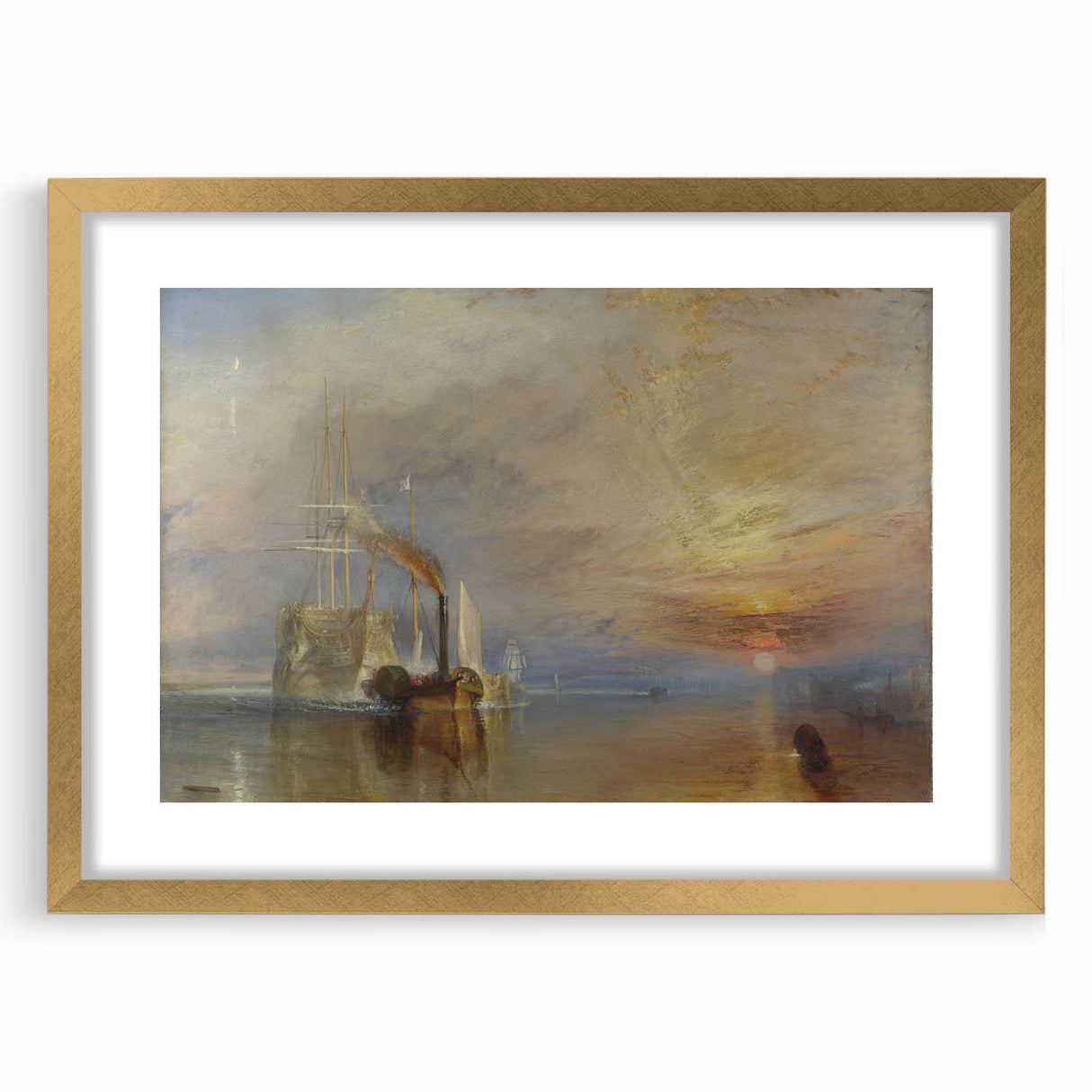 Romanticism Art - The Fighting Temeraire by J.M.W. Turner